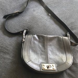 Fossil Black Carson Saddle Crossbody